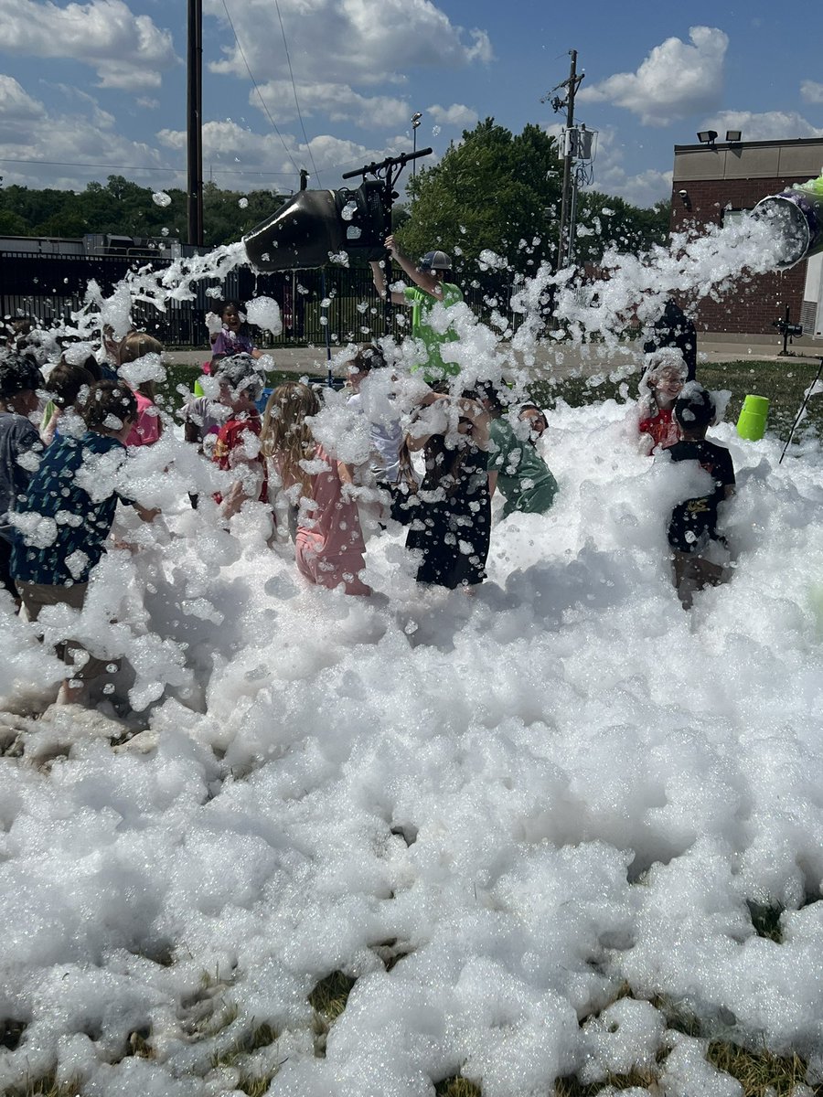 Let the foam fun begin.    <a href="/HydeElem/">Hyde Elementary</a> <a href="/HydePrincipal/">Hyde Principal</a>