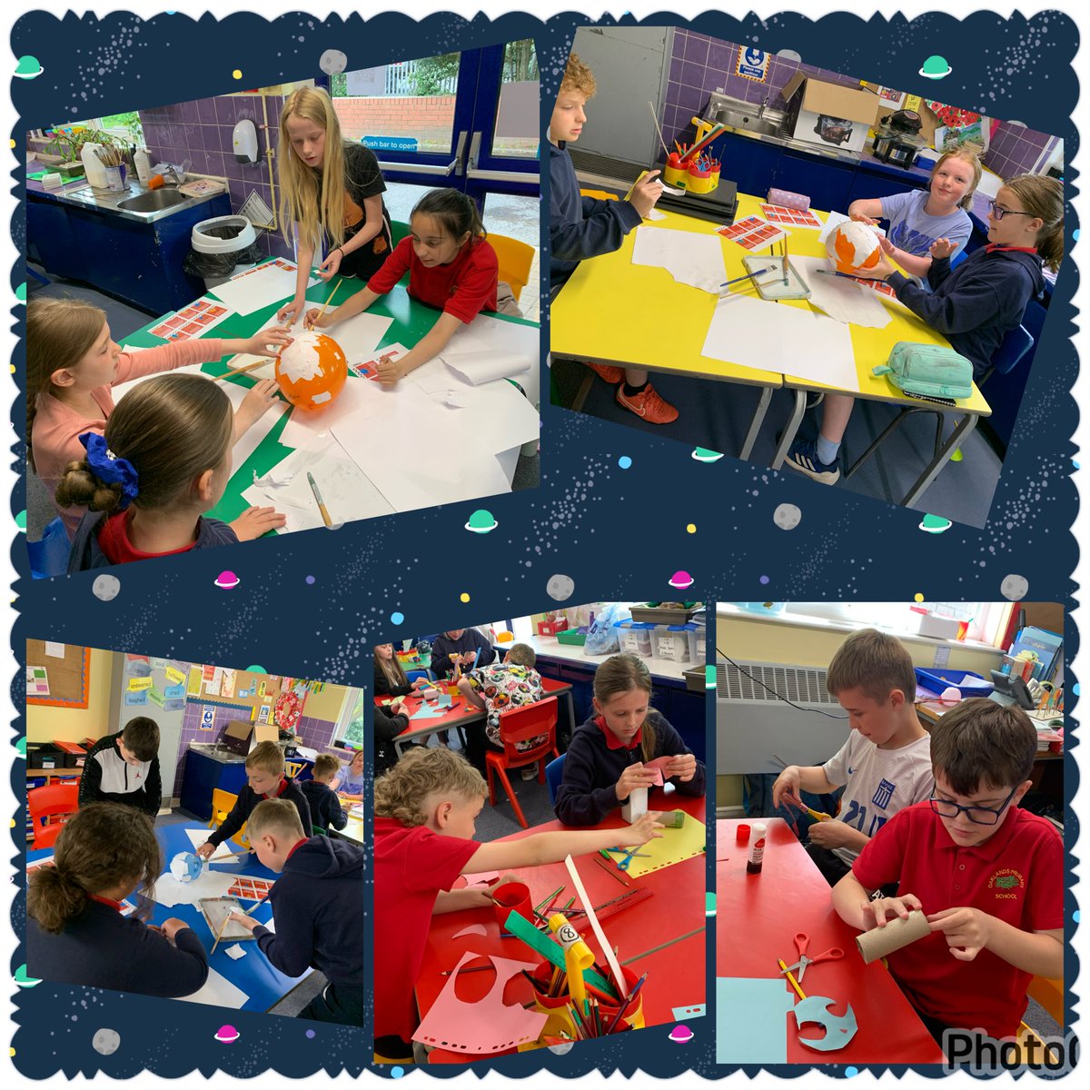 oaklandsprimary's tweet photo. Dosbarth Helyg enjoyed their immersion dayβ¦ we blasted off into our new inquiry by making planets and rockets! Why is Earth so special? Weβre about to find out! π π π π π π π π π π π π
#TEAMOaklands #AmbitiousAlys
@astro_timpeake https://t.co/GYyfV2tsKl