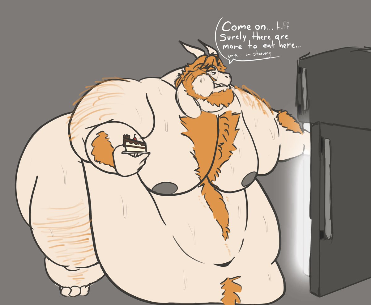 “Surely there is more, surely he didn’t eat it all last night, let him be in denial, at least he has a piece of cake, but surely not gonna do much for that tank”

Quick sketch of asgore, cause i wanted to draw him so bad since then