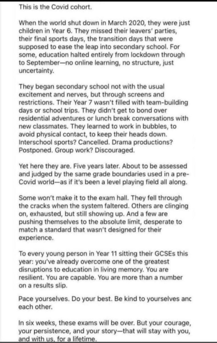 NicolaBoston1's tweet image. This actually made Me Cry ❤️😢 These Lockdown Kids have Been Through So Much And Yet Have So Much Expected Of Them #lockdown2020 #GCSEs2025
