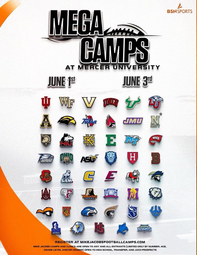 John Rabet (@rabet_john) on Twitter photo Coaches! I will be attending the University of Mercer Mega camp on June 3rd! Excited to compete‼️‼️<a href="/Coach_Ander5on/">Coach Anderson</a> <a href="/CoachGlowa/">Coach James Glowa</a> <a href="/RecruitReady/">Recruit Ready</a> Coaches! I will be attending the University of Mercer Mega camp on June 3rd! Excited to compete‼️‼️<a href="/Coach_Ander5on/">Coach Anderson</a> <a href="/CoachGlowa/">Coach James Glowa</a> <a href="/RecruitReady/">Recruit Ready</a>
