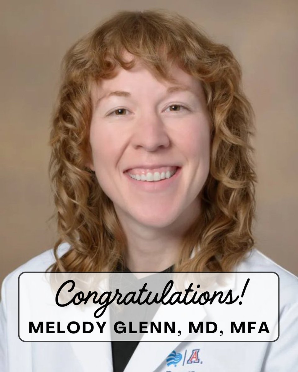 American Board of Emergency Medicine (ABEM) (@abemcert) on Twitter photo Melody Glenn, MD, MFA, received a 2025 President’s Award from <a href="/NAEMSP/">NAEMSP</a>! 🎉 Dr. Glenn has made notable contributions to our specialty, including her work developing ABEM's Substance and Opioid Use Disorder modules. #ABEMProud hubs.la/Q03mlJYq0
<a href="/MGlennEM/">Melody Glenn, MD MFA</a> <a href="/UAZMedTucson/">UA College of Medicine – Tucson</a> Melody Glenn, MD, MFA, received a 2025 President’s Award from <a href="/NAEMSP/">NAEMSP</a>! 🎉 Dr. Glenn has made notable contributions to our specialty, including her work developing ABEM's Substance and Opioid Use Disorder modules. #ABEMProud hubs.la/Q03mlJYq0
<a href="/MGlennEM/">Melody Glenn, MD MFA</a> <a href="/UAZMedTucson/">UA College of Medicine – Tucson</a>