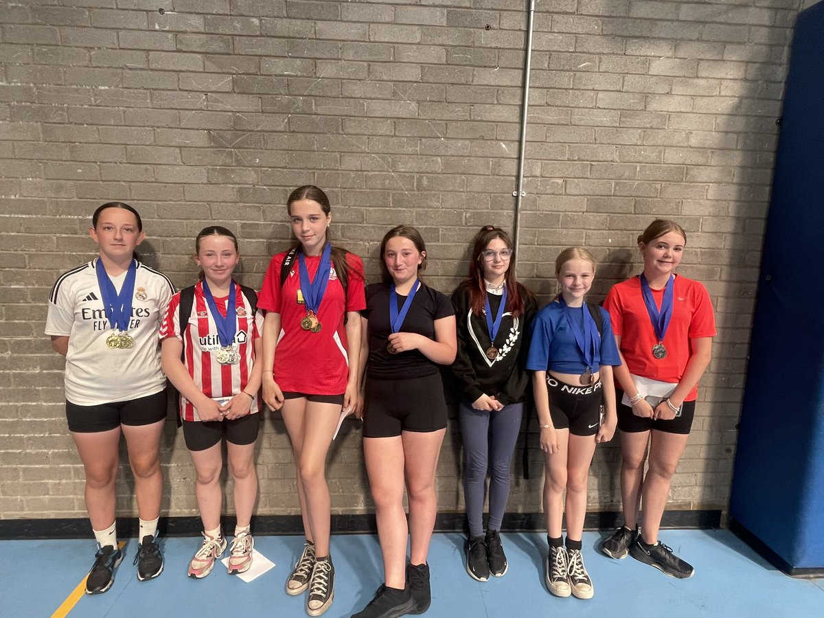 IrvineRoyalPE's tweet photo. Well done to our S1-S3 medal winners. Some outstanding performances today and some very close finals! Well done girls 💪🙌🏅🏅 @IrvineRoyalAcad https://t.co/2LbTadsmrq