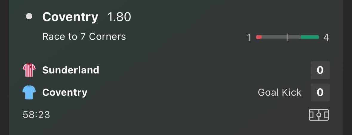 🚨 LIVE IN PLAY:

🏴󠁧󠁢󠁥󠁮󠁧󠁿 

@ 1.80 (Bet365) - 1 Unit