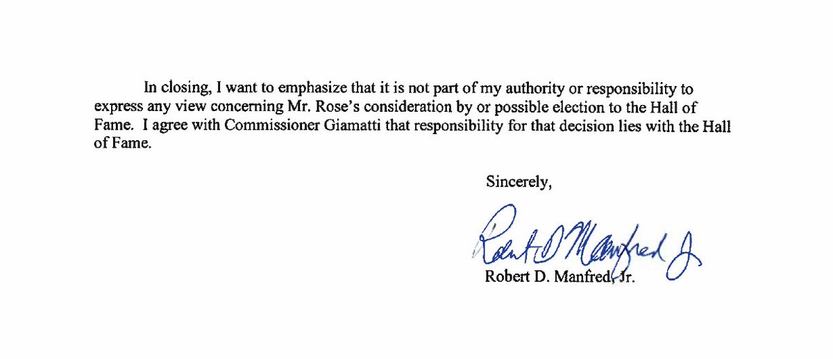 Commissioner Manfred today issued a policy decision regarding the status of individuals who have passed away while on the permanently ineligible list.