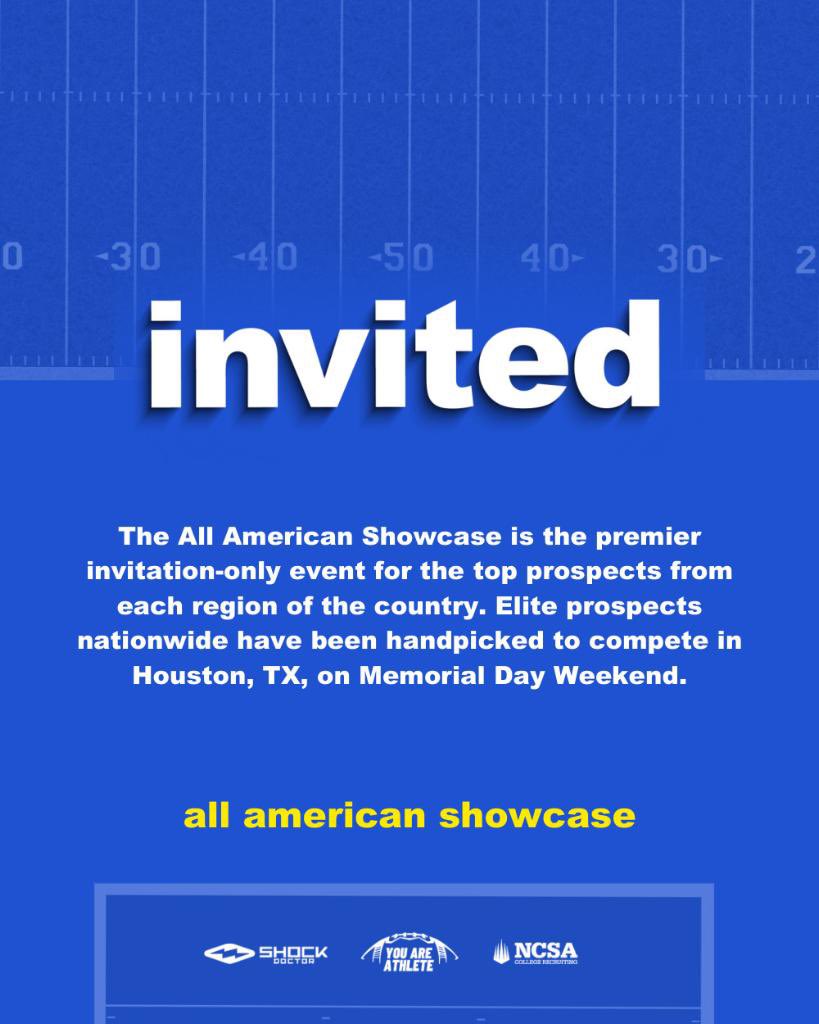 Blessed to receive a invite to <a href="/youareathlete/">You Are Athlete</a> showcase! 🙏🏽