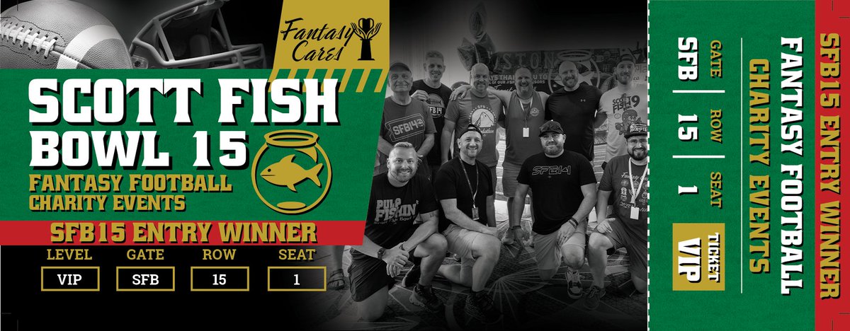 Brock_Johns's tweet image. Pumped to be in my first ever Scott Fish Bowl! And, I get to be there for a live draft in Chicago! Best part of all of this is supporting charities and organizations that make a difference for those in need.  #SFB15 #Chicago #FirstTimer @FantasyCaresOrg