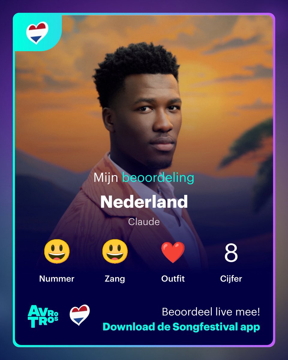 Claude laat al die zeikerds op social media en de algemene media even zien wat hij kan! Echt een prettig optreden ook na de vorige optredens. Nederland is trots op je, Claude! ❤️🇳🇱 #Eurovision2025 #Songfestival