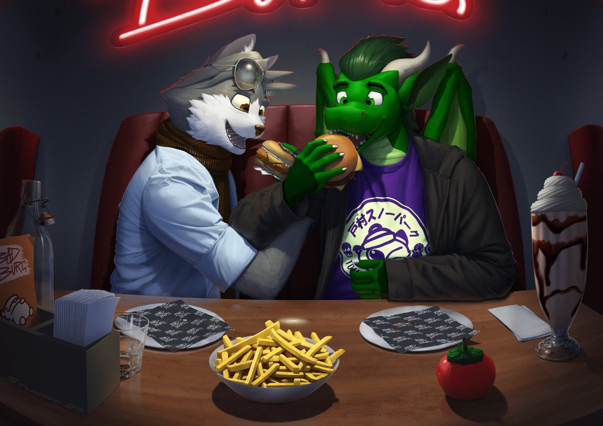 Burger bros with <a href="/durn_dragon/">That God-dang Durg Burg</a> !