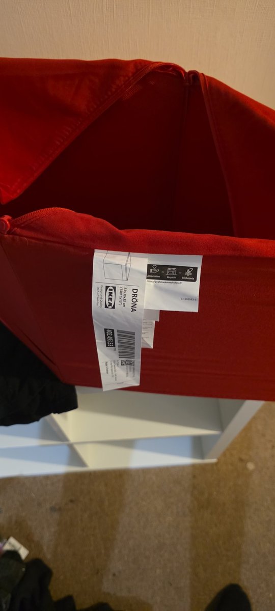 Erm <a href="/IKEAUK/">IKEA UK</a> why all of a sudden are the tags on the outside.  Surely this is a mistake...