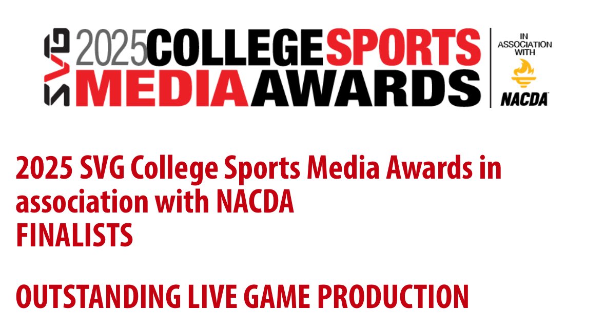 VideoHession's tweet image. Honored to be an “Outstanding Live Game Production: Collegiate Athletics- Championship” finalist again for the 2025 SVG College Sports Media Awards!
Always proud of the work our @TempleOwls live production full-timers, freelancers, and students put on the air!