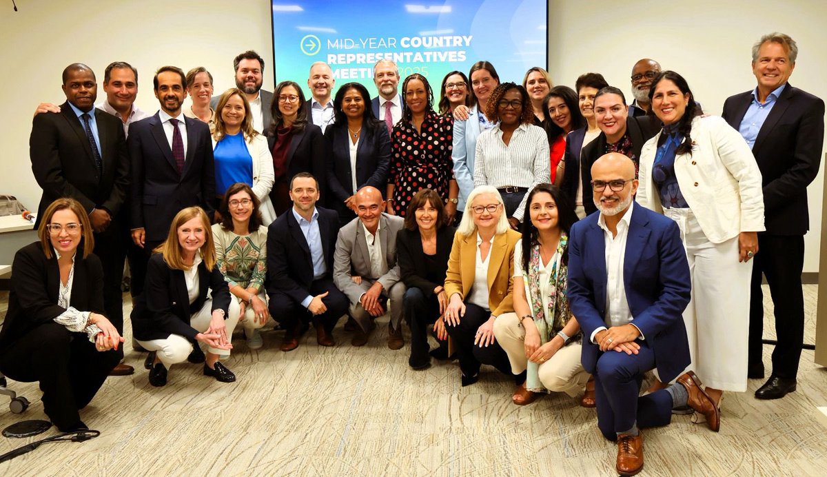 Anabel Gonzalez (@_anabelg) on Twitter photo Wrapping up our mid-year check-in at <a href="/the_IDB/">Inter-American Development Bank</a>'s VP for Countries & Regional Integration. Proud of our Country Managers and Reps — your leadership and commitment are driving our 2025 priorities forward:
↗️Scale & Mobilization
🌎Regional Strategic Programs
Thank you 🙌🏼 Wrapping up our mid-year check-in at <a href="/the_IDB/">Inter-American Development Bank</a>'s VP for Countries & Regional Integration. Proud of our Country Managers and Reps — your leadership and commitment are driving our 2025 priorities forward:
↗️Scale & Mobilization
🌎Regional Strategic Programs
Thank you 🙌🏼