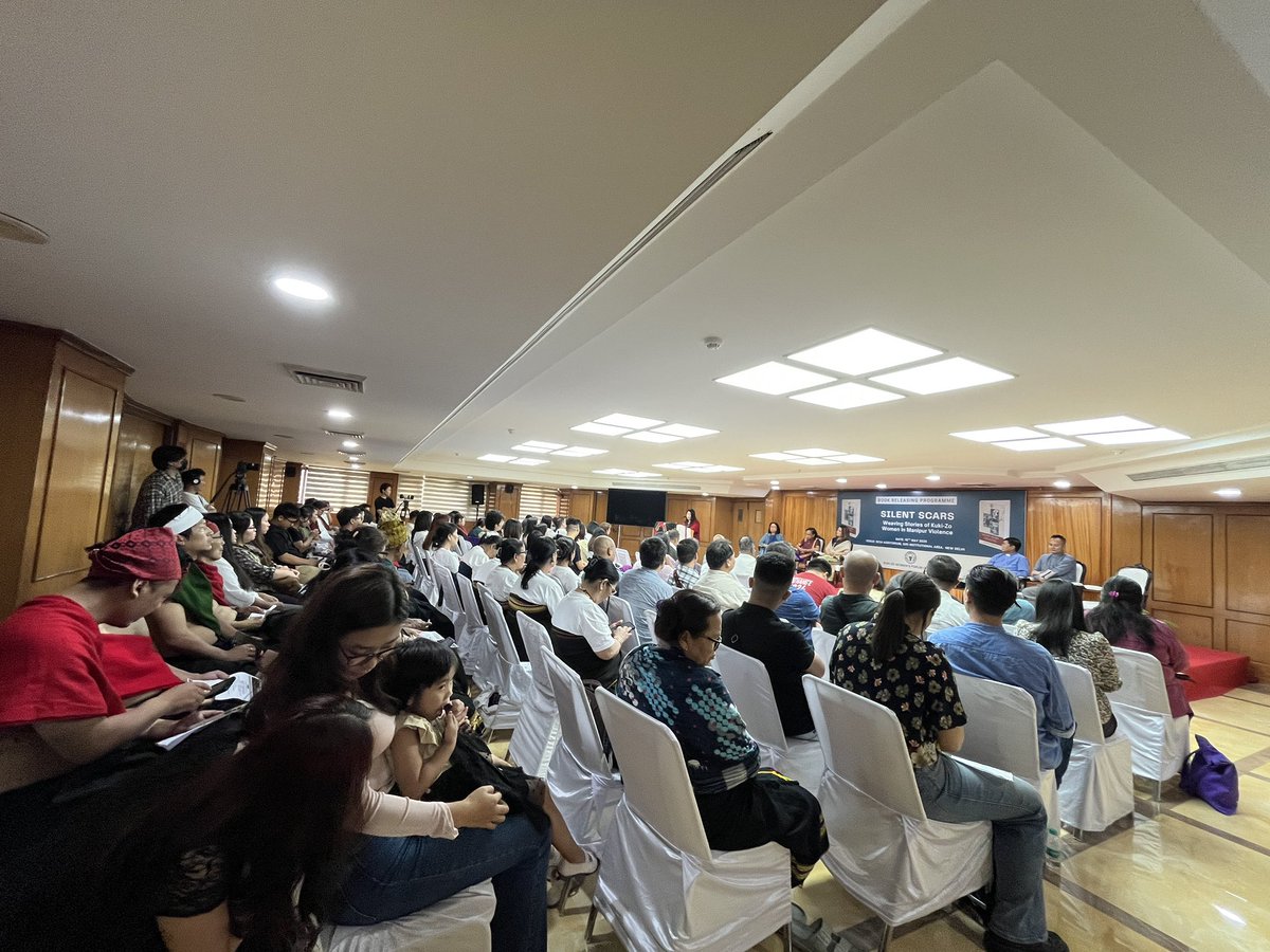 New Delhi : NCUI Auditorium in Hauz Khas📍

The book "Silent Scars - Weaving Stories of Kuki Women in #Manipur Violence " was successfully launched on 10 May, 2025 with Patricia Mukhim 
<a href="/meipat/">patricia mukhim</a> as the Chief Guest.

<a href="/PTI_News/">Press Trust of India</a> <a href="/hrw/">Human Rights Watch</a> <a href="/DeccanHerald/">Deccan Herald</a> <a href="/MIB_India/">Ministry of Information and Broadcasting</a> <a href="/PIB_India/">PIB India</a> <a href="/thewire_in/">The Wire</a>