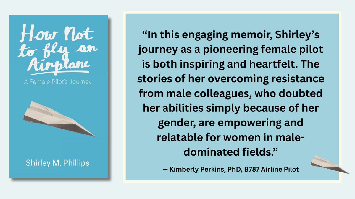 “In this engaging memoir, Shirley’s journey as a pioneering female pilot is both inspiring and heartfelt. The stories of her overcoming resistance from male colleagues, who doubted her abilities simply because of her gender, are empowering and relatable for women in