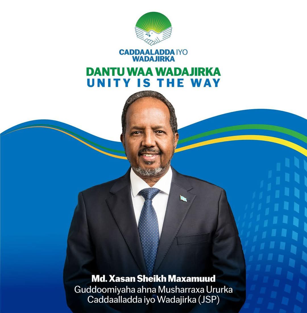 The first General Assembly of the Justice and Unity Political Organization officially elected Mr. Dr. Hassan Sheikh Mohamud as the Chairman and Presidential Candidate of the Organization.

The event in which the leadership of the organization was elected, attended by all members