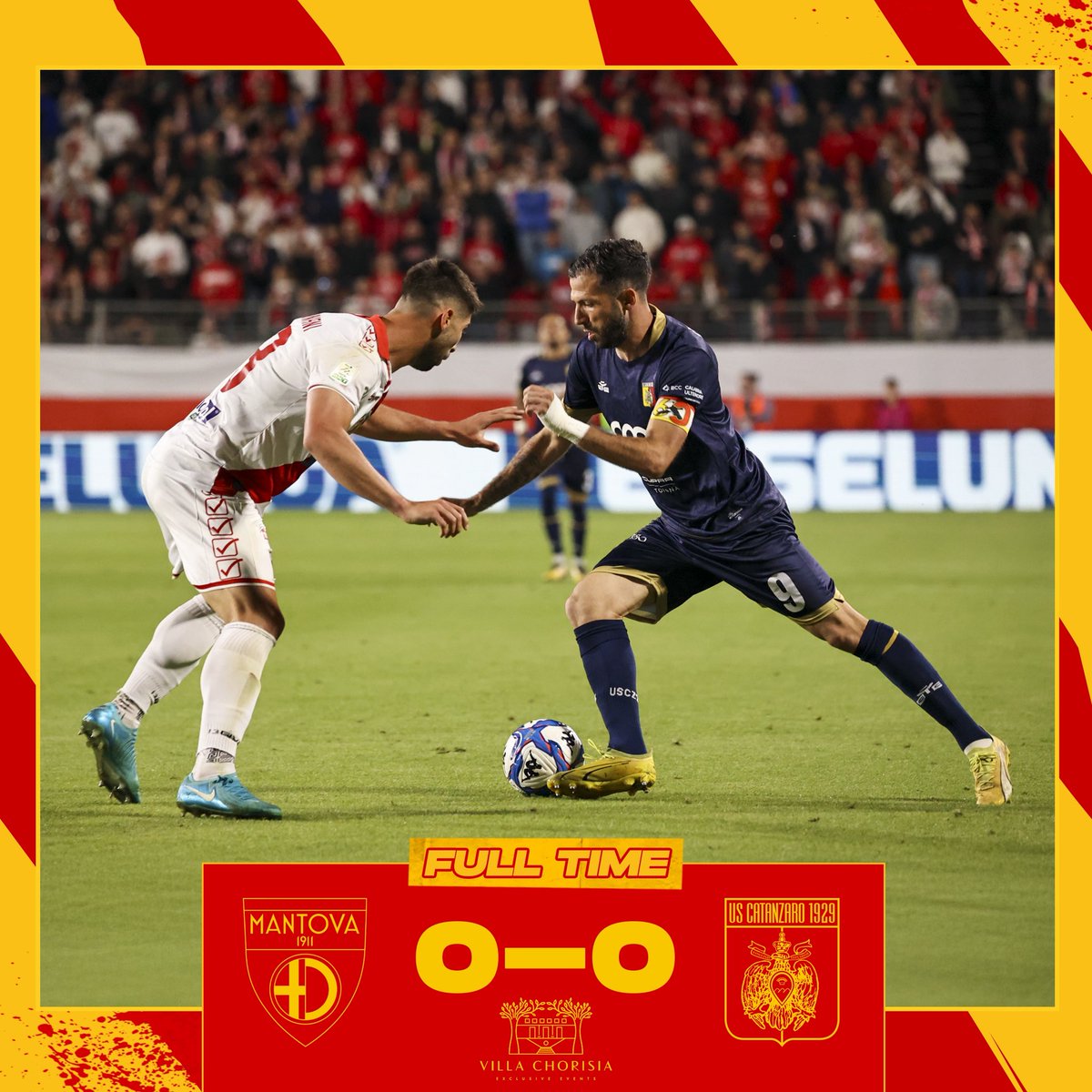USCatanzaro1929's tweet photo. FULL TIME: #MANCAT 0-0
Pari al โMartelliโ โ๏ธ
#AvantiAquile ๐ก๐ด https://t.co/SsVDd4Iko0