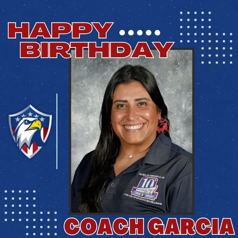 Corpus Christi ISD Office of Athletics (@ccisdathletics_) on Twitter photo Hope your birthday is a real hit, Coach Garcia! You serve up greatness every day!
<a href="/VMHSEagles/">Veterans Memorial HS</a> Hope your birthday is a real hit, Coach Garcia! You serve up greatness every day!
<a href="/VMHSEagles/">Veterans Memorial HS</a>