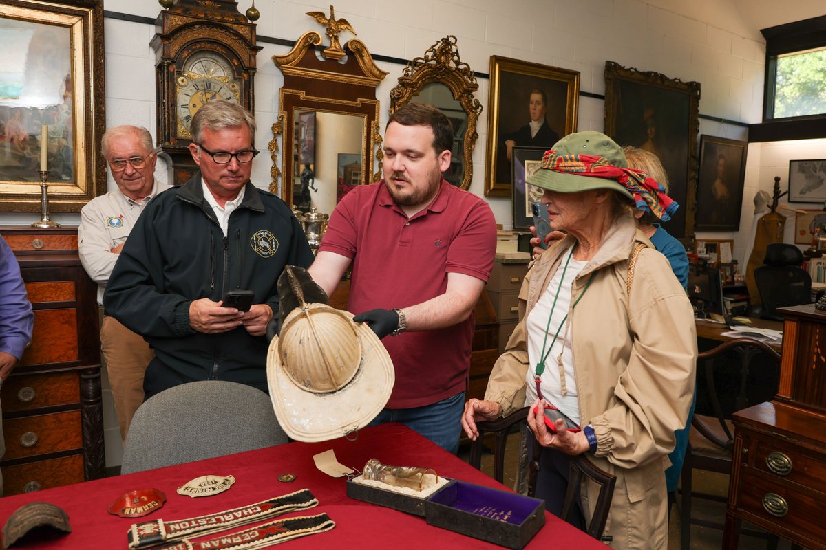 Recently, members of our team had the privilege of working with the family of former Fire Chief Louis Behrens to coordinate a viewing of 1900’s era materials and artifacts from the CFD at the Charleston Museum. Chief Behrens served as Fire Chief for 25 years (1907–1932) and