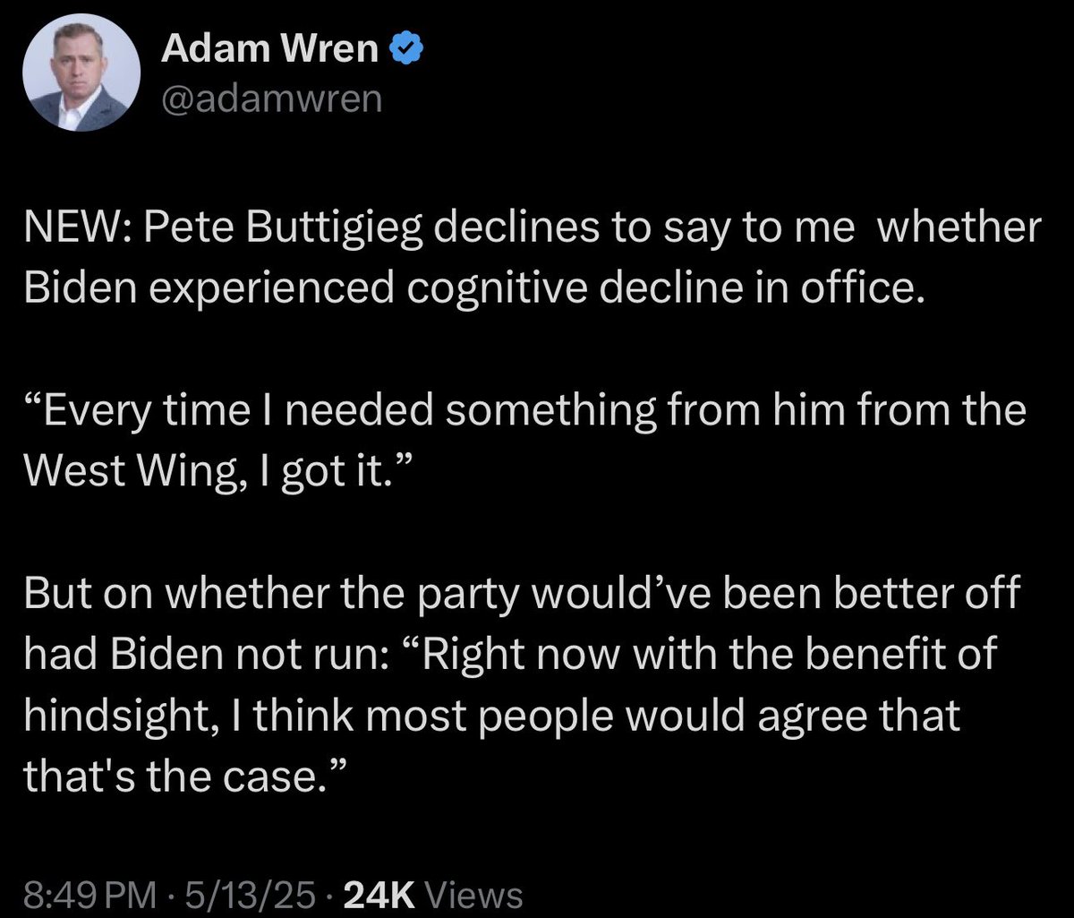RonFilipkowski's tweet photo. My suggested answer to these questions is we currently have a president systematically dismantling our constitutional republic, alliances &amp; institutions while committing unprecedented fraud &amp; grift, so I’m not really concerned about an 82 year old retired president right now. https://t.co/T8AeXzJsyr