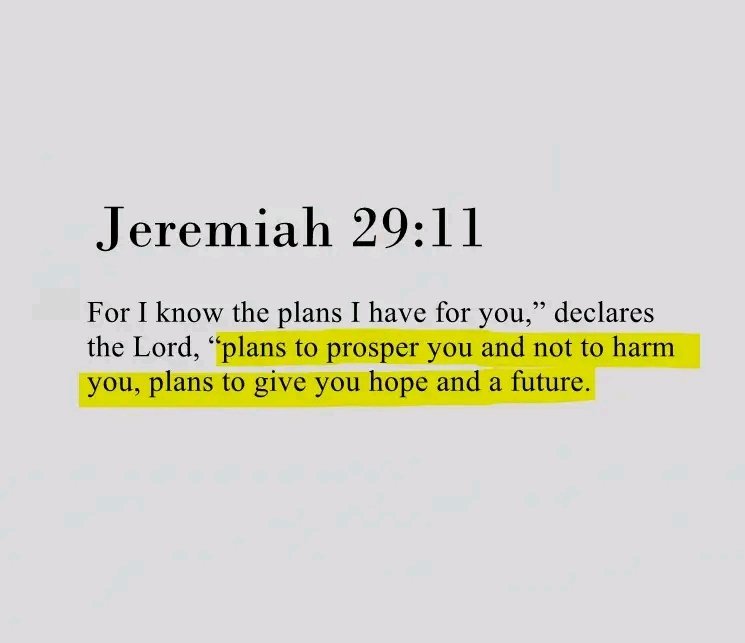 Jeremiah 29:11