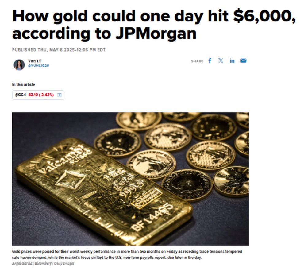 ComstockRoyalty's tweet photo. $6000 GOLD by #JPMorgan 

We are ready @SilverGoldStock https://t.co/jJEdr8YZC1