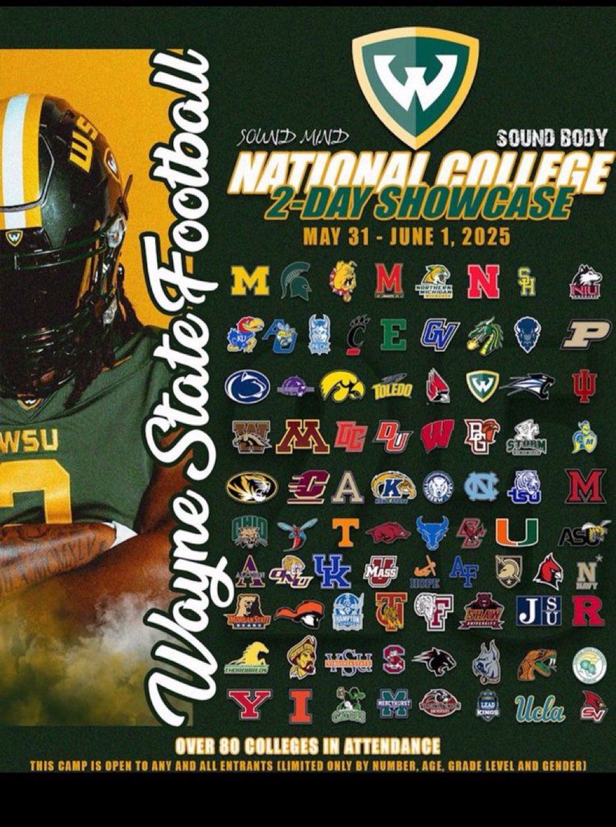 DK Williams (@dkwilliams44) on Twitter photo Camp season is just around the corner! I’ll be in Detroit at the Wayne State Mega Camp soon….
<a href="/NCEC_Recruiting/">NPA</a> <a href="/BuckFitz/">NPA/SUPERMAX 100</a> <a href="/BeechFootball/">Beech Football</a> <a href="/On3Recruits/">On3 Recruits</a> <a href="/jaxon_rose8/">Jaxon Rose</a> <a href="/Brint_Russell/">Coach Brint Russell</a> <a href="/CSmithScout/">Chris Smith</a> Camp season is just around the corner! I’ll be in Detroit at the Wayne State Mega Camp soon….
<a href="/NCEC_Recruiting/">NPA</a> <a href="/BuckFitz/">NPA/SUPERMAX 100</a> <a href="/BeechFootball/">Beech Football</a> <a href="/On3Recruits/">On3 Recruits</a> <a href="/jaxon_rose8/">Jaxon Rose</a> <a href="/Brint_Russell/">Coach Brint Russell</a> <a href="/CSmithScout/">Chris Smith</a>