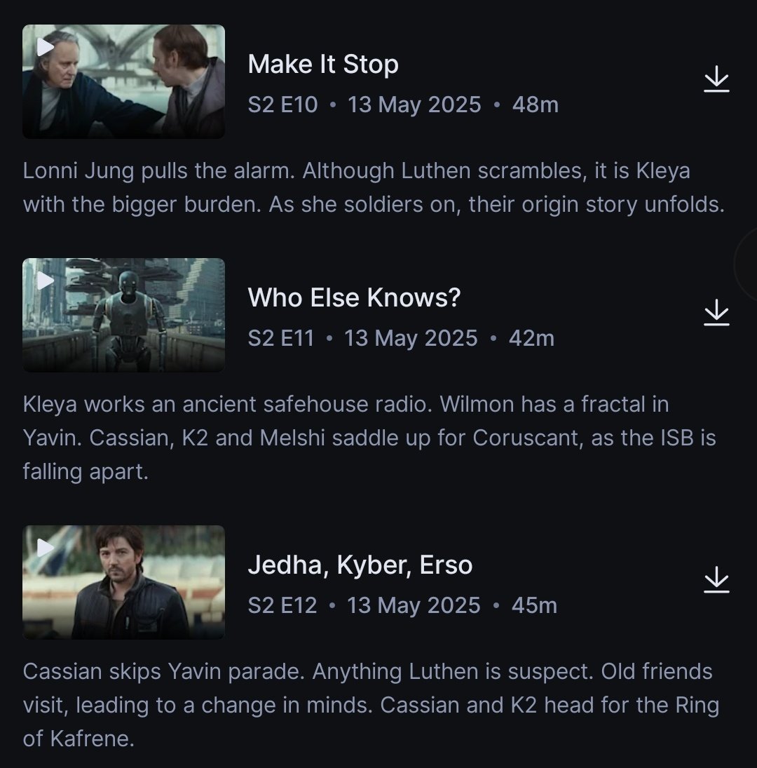 3 episode terakhir #Andor sudah tayang!

Gasssss