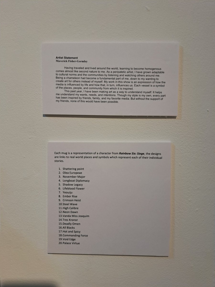 Without <a href="/Rainbow6Game/">Rainbow Six Siege</a> my senior show would never have been possible. Thank you to all the talent, cosplayers, and friends I've made along the way. I can't wait to see what the future will hold