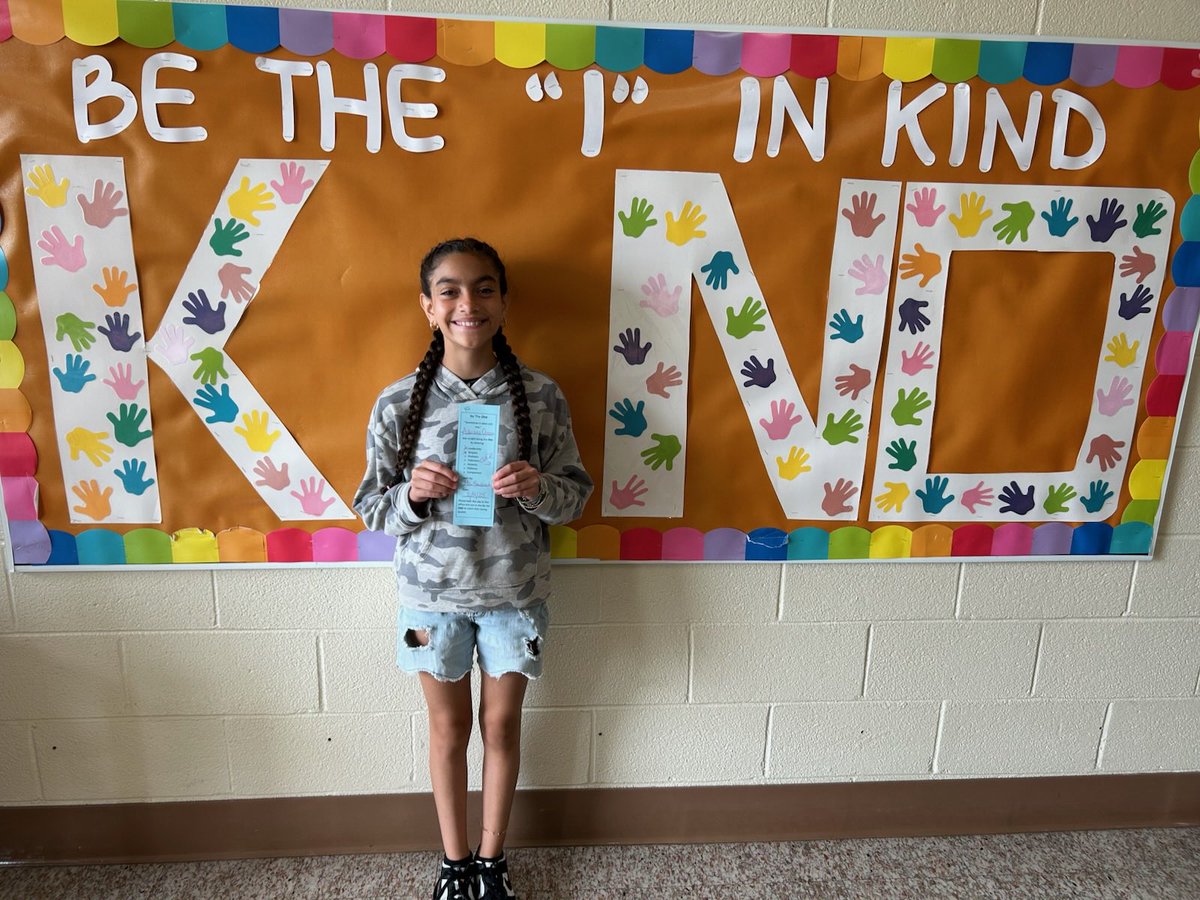 Adriana is our student of the week stacking chairs at dismissal without being asked. #BeTheOneVFE