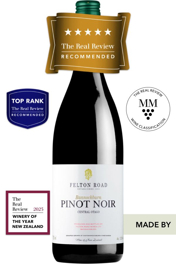Felton Road Bannockburn Pinot Noir 2023, Central Otago, NZD $83 therealreview.com/2025/05/13/her…