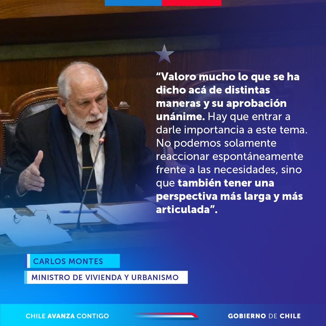 MINVU - Chile (@minvu) on Twitter photo 👉 Esta tarde la <a href="/Camara_cl/">Diputadas y Diputados de Chile</a> aprobó unánimemente el Proyecto de Ley que permite reducir los tiempos de elaboración de un Plan Regulador Comunal (PRC).
👷♂️ El ministro Carlos Montes explicó que los plazos se establecen entre 18 y 24 meses, siempre y cuando se transformarse en ley. 👉 Esta tarde la <a href="/Camara_cl/">Diputadas y Diputados de Chile</a> aprobó unánimemente el Proyecto de Ley que permite reducir los tiempos de elaboración de un Plan Regulador Comunal (PRC).
👷♂️ El ministro Carlos Montes explicó que los plazos se establecen entre 18 y 24 meses, siempre y cuando se transformarse en ley.