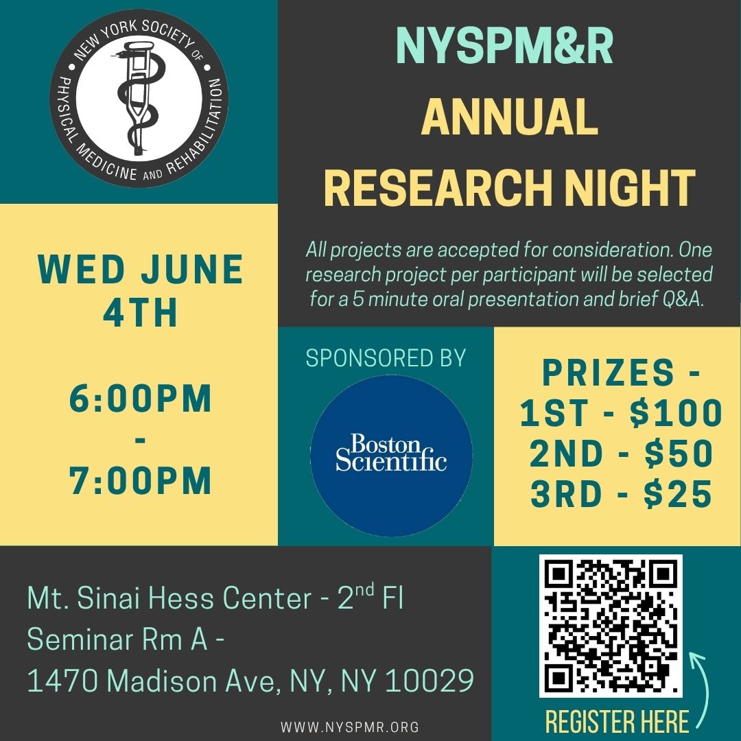 NYSPMR (@nyspmr) on Twitter photo Wed June 4th is our Annual Resident Rehab Bowl AND Research Night. Click on the links in our profile to register your team and submit your research. You can also visit us at nyspmr.org for links. Thank you to <a href="/bostonsci/">Boston Scientific</a> for sponsoring the event! #pmr #pmrresidency Wed June 4th is our Annual Resident Rehab Bowl AND Research Night. Click on the links in our profile to register your team and submit your research. You can also visit us at nyspmr.org for links. Thank you to <a href="/bostonsci/">Boston Scientific</a> for sponsoring the event! #pmr #pmrresidency