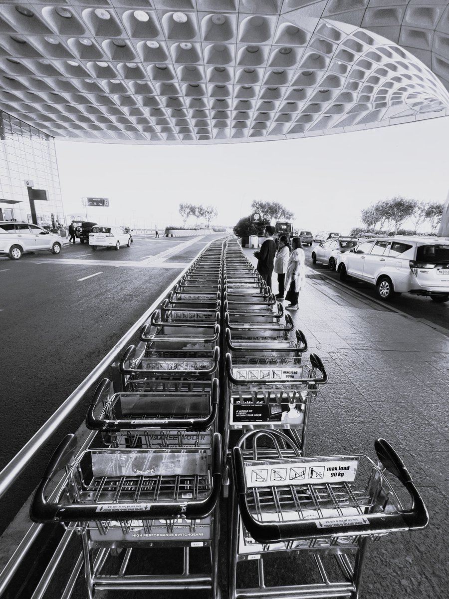 At CSM International Airport, #Mumbai #blackandwhitephotography