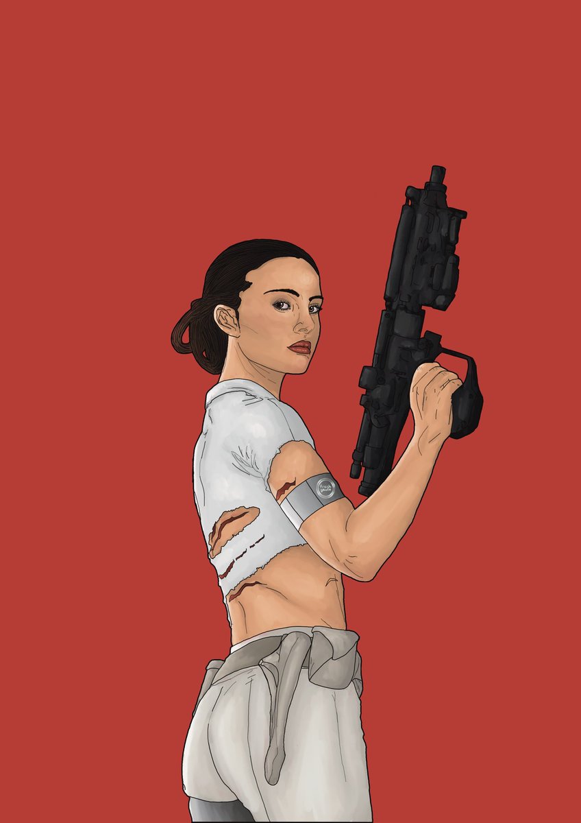 A redraw of an old piece I did a while back. Figured it was high time I gave Padme some love.