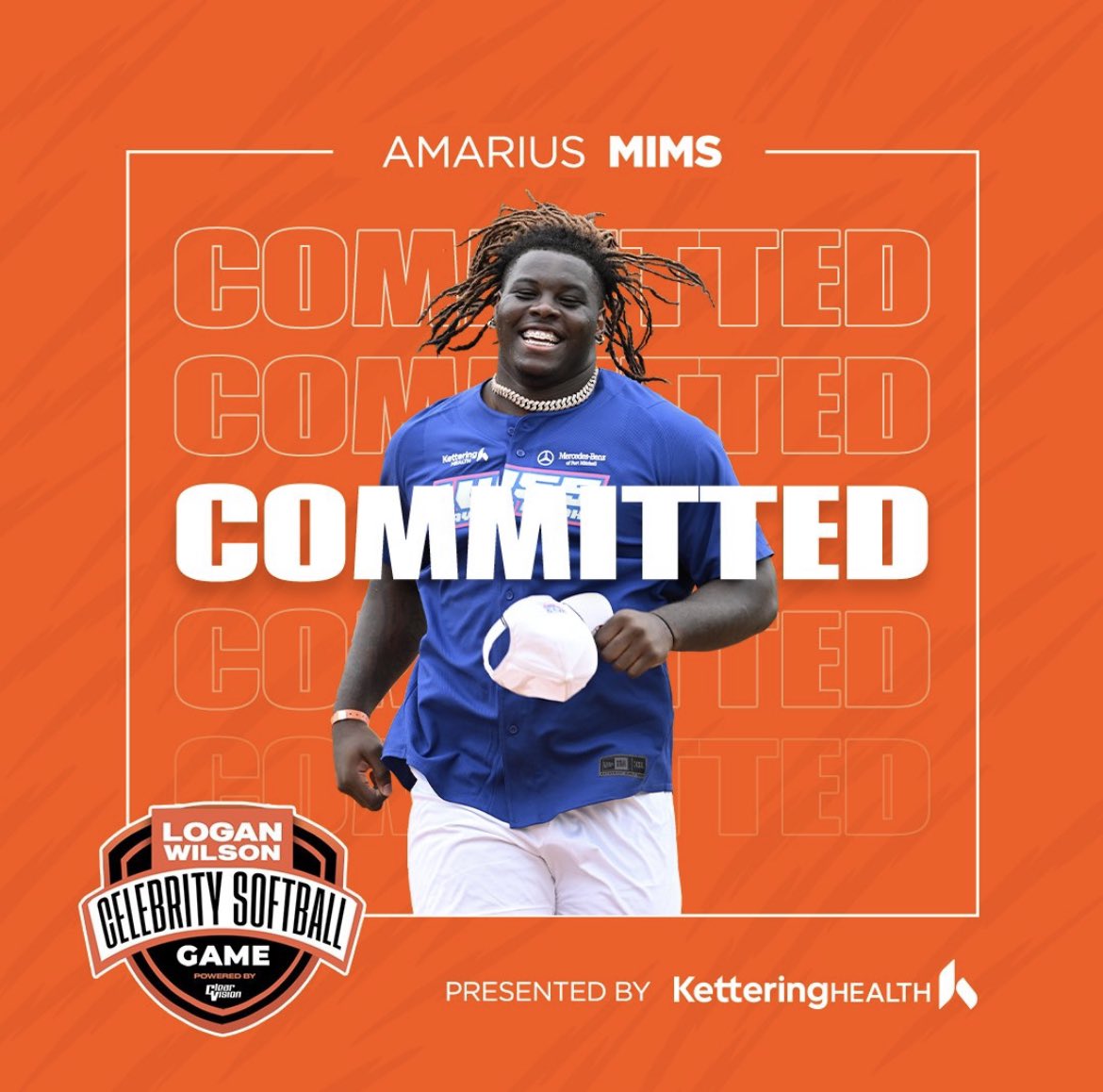 Amarius Mims officially commits to the 2025 Logan Wilson Celebrity Softball Game lineup! ⚾️🎉

Get your tickets now ➡️ loganwilsonsoftball.com