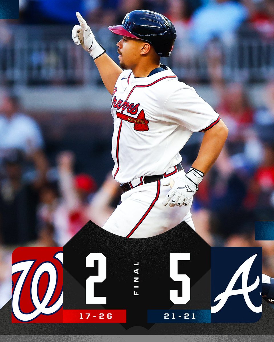The <a href="/Braves/">Atlanta Braves</a> reach .500 for the first time this year.