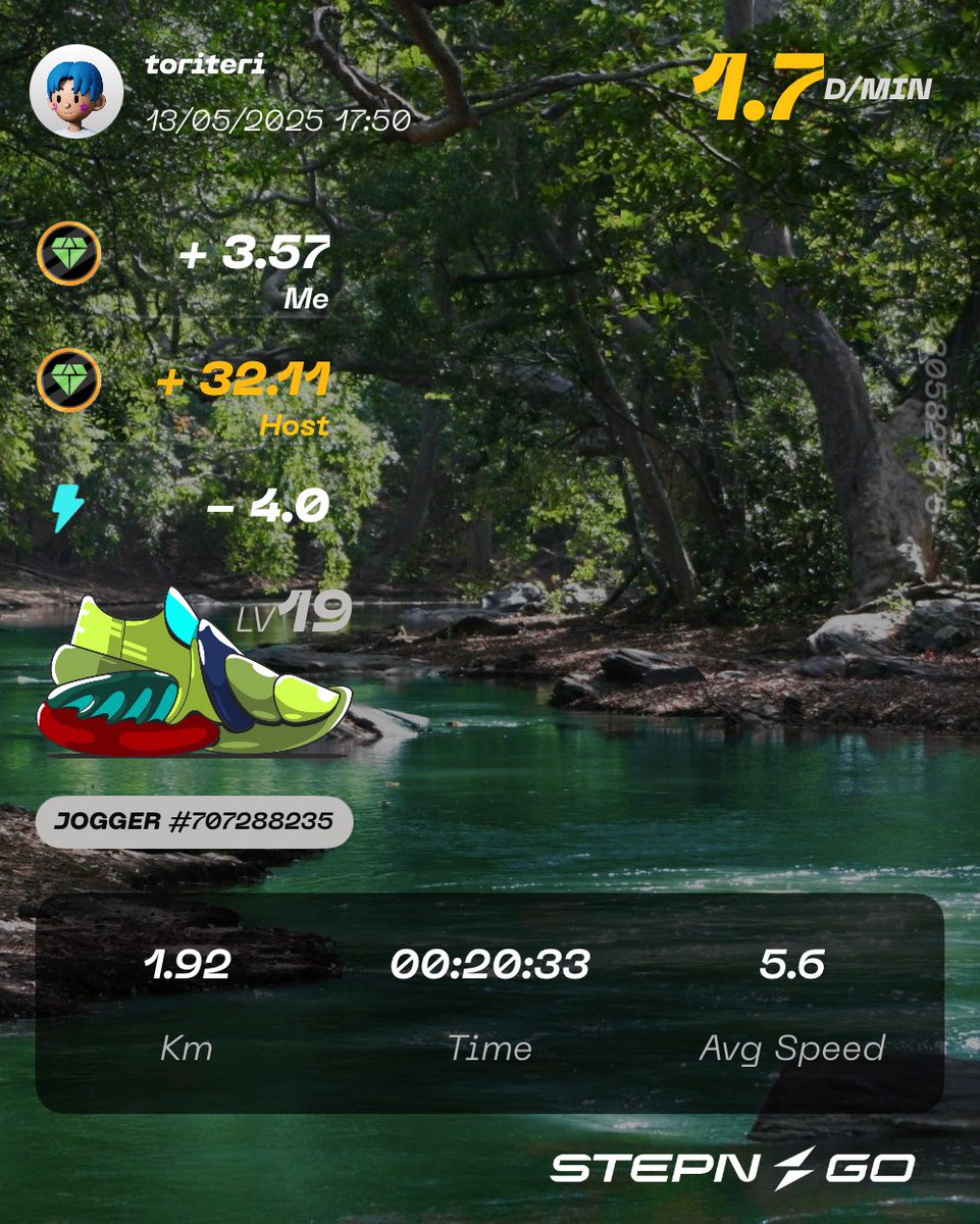 レンタル最終日9回目

エナを使い切るタイミングでスーパーに入ったら、惰性でじゃがいも売り場まで早歩きしちやった😂
今回も毎日14日間歩けました🎉 <a href="/michael_web0/">まいける2@web3.0STEPN税理士会計士💤🦖</a> ありがとう！

#STEPN
#STEPNGO
#まいけるハウス