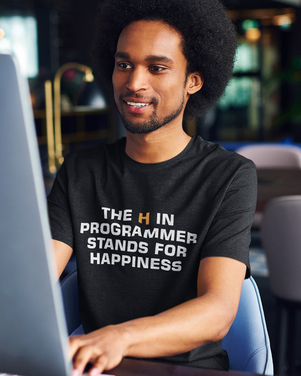 TechGeekApparel's tweet image. The 'H' in Programmer Stands for Happiness 😅❤️
Sarcasm level: maxed out.
Code joyfully (or at least look like it): techgeeksapparel.com/h-in-programme…
#CodingTruths #DevLife #ProgrammerJokes