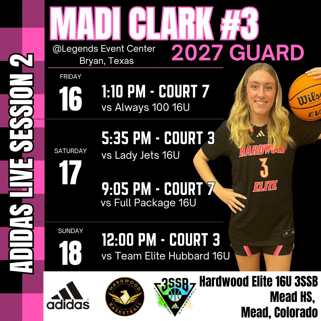 Bryan Texas schedule!