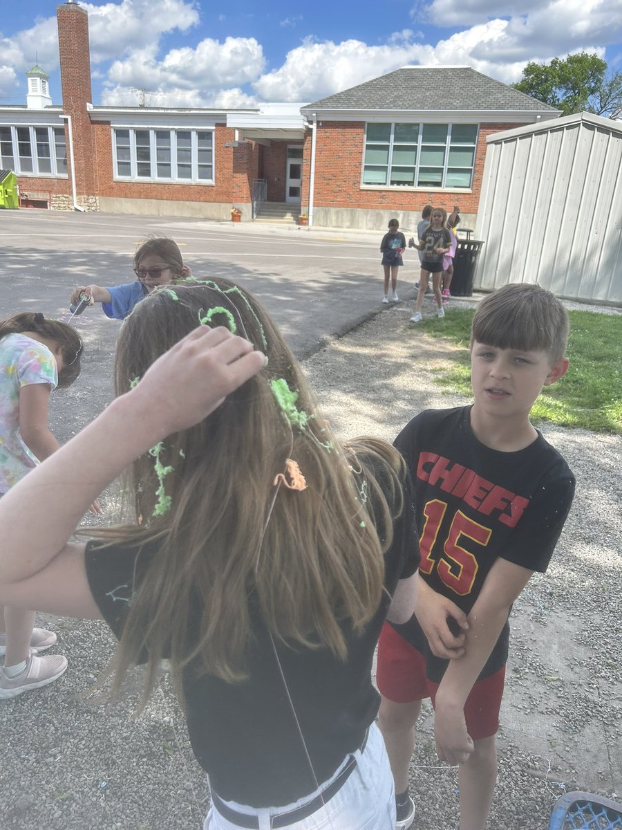Silly string celebration <a href="/LPSFranklinElem/">Franklin Elementary</a>