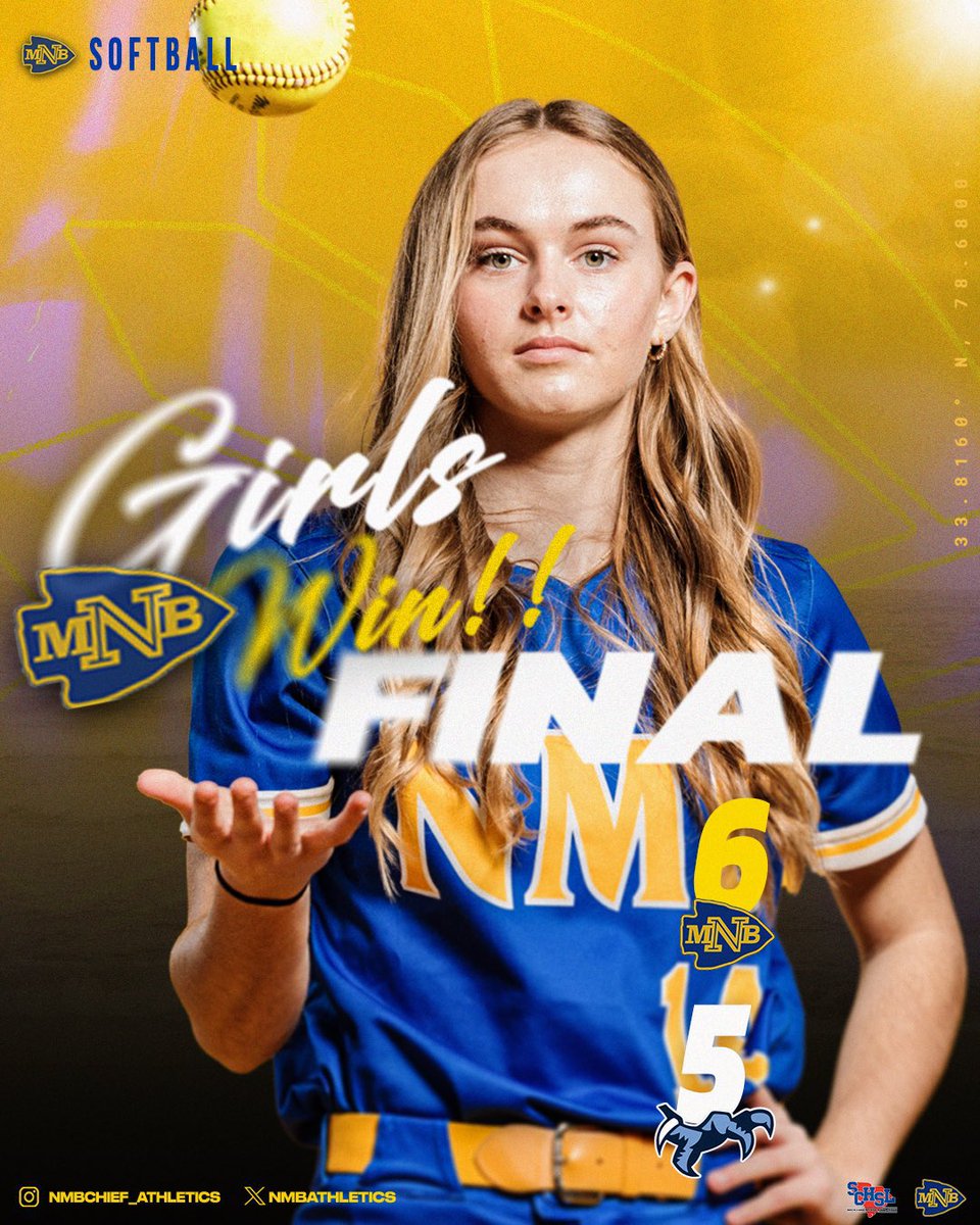 North Myrtle Beach Chiefs Sports Network (@nmbchiefsonline) on Twitter photo NMB’s <a href="/DiamondChiefs/">Coach BA. Alderson</a> and <a href="/NMBSOFTBALL/">North Myrtle Beach Softball</a> win elimination games and will play Wednesday. Softball travels to Berkeley while baseball host <a href="/conway_baseball/">Conway Baseball</a> at 6:30. The game will be broadcast by CSN on Facebook and YouTube. NMB’s <a href="/DiamondChiefs/">Coach BA. Alderson</a> and <a href="/NMBSOFTBALL/">North Myrtle Beach Softball</a> win elimination games and will play Wednesday. Softball travels to Berkeley while baseball host <a href="/conway_baseball/">Conway Baseball</a> at 6:30. The game will be broadcast by CSN on Facebook and YouTube.