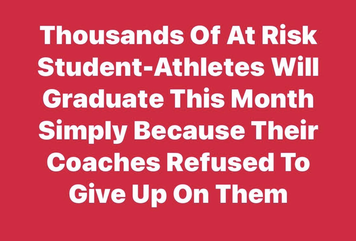 Facts!  Coaches can be THE difference in the trajectory of someone’s life.   And they do it time after time year after year.  #Salute