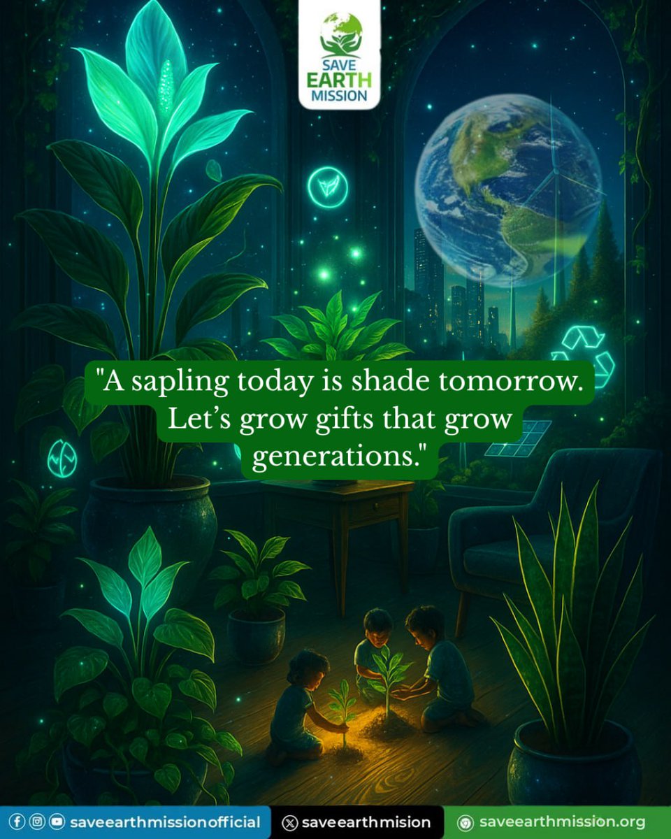 SaveearthMision's tweet photo. π± A sapling today is shade tomorrow. π³
Letβs grow gifts that grow generations. π£π
Plant hope. Nurture the future. πβ¨
#PlantATree π± #GrowTheFuture π³ #GreenGenerations πΆ #EcoLegacy π #SaveEarth π #SustainableLiving β»οΈ #NatureNurtures πΏ https://t.co/Q6Jb3Peuva