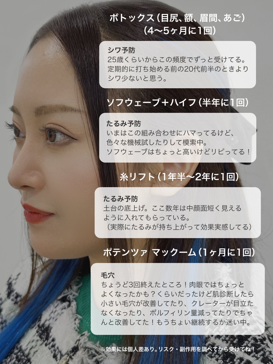 30歳美容業界OLの定期的にやってる施術まとめ♡
サボらず続けることでビジュ褒められるようになったよ