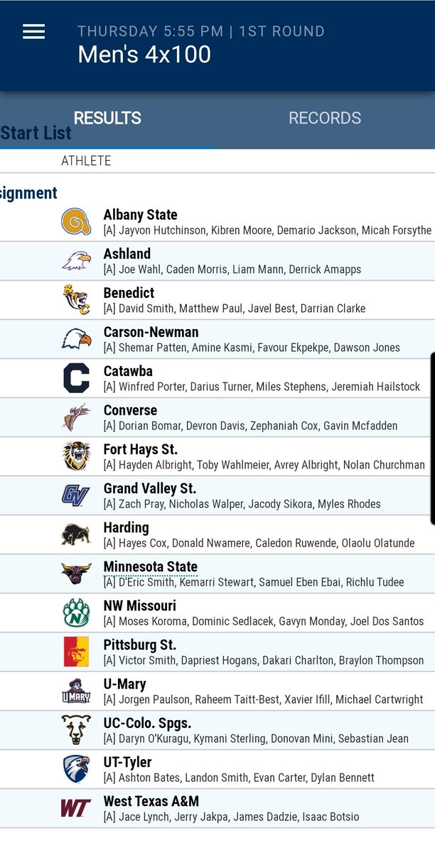 Congrats to the FHSU 4x100 team! They qualified for the Division II Outdoor Championships. They will compete in prelims on Thursday, May 22nd at CSU Pueblo at 5:55 CST.

This will be Avrey's 1st trip to Nationals and Hayden's fifth.