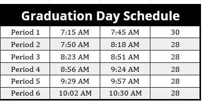 🎓 Graduation Day Early Release  10:30am Reminder! 🎉
Heads up, Monsoons! There will be an early release on Wednesday, May 15th in honor of Graduation Day for the Class of 2025! 💜✨