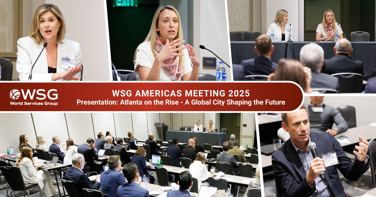 World Services Group (@worldservsgroup) on Twitter photo At the #WSG Americas 2025 Meeting, guest speaker Kristi Brigman of the Metro Atlanta Chamber joined #WSGMember Kate Pearch of <a href="/MMM_Law/">Morris, Manning & Martin</a> for a dynamic chat on Atlanta’s global influence, thriving industries, and bold plans ahead.
Thank you to our speakers for an engaging session! At the #WSG Americas 2025 Meeting, guest speaker Kristi Brigman of the Metro Atlanta Chamber joined #WSGMember Kate Pearch of <a href="/MMM_Law/">Morris, Manning & Martin</a> for a dynamic chat on Atlanta’s global influence, thriving industries, and bold plans ahead.
Thank you to our speakers for an engaging session!
