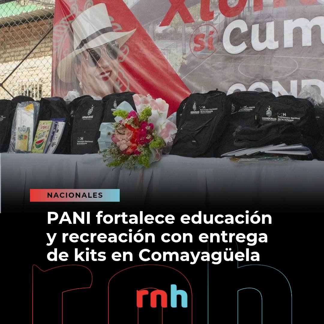 LaLineaLat's tweet photo. 🏟️En una actividad realizada en la colonia Óscar A. Flores de Comayagüela, el PANI entregó 125 kits escolares a niñas y niños de la Escuela República de Italia, durante la inauguración de la cancha #73 del Gobierno Solidario. 📚⚽

El evento, es parte del fomento al deporte que promueve la Presidenta Xiomara Castro y reafirma el compromiso del gobierno con la niñez hondureña, combinando educación y deporte para un futuro con más oportunidades. 🇭🇳❤️