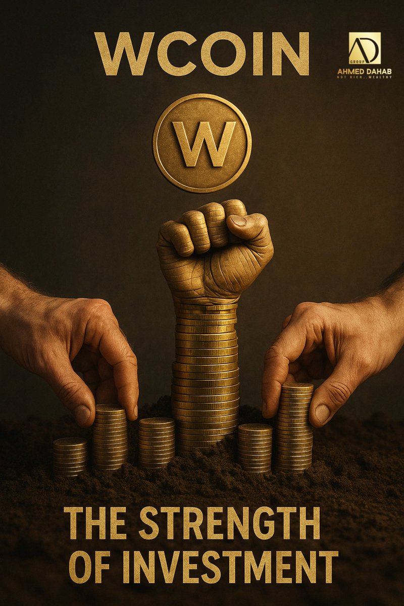 فلوسك إذا حطّيتها صح، تقدر تصنع منها قوّة!
WCOIN ما هو بس استثمار…
هو قبضة النجاح، وعزوة المستقبل.
خلّك ذكي، وازرع ذهبك اليوم، واحصد قوّتك باچر

#احمد_دهب 

#مجموعة_شركات_احمد_دهب_القابضة 

#تيماس
#ووشير