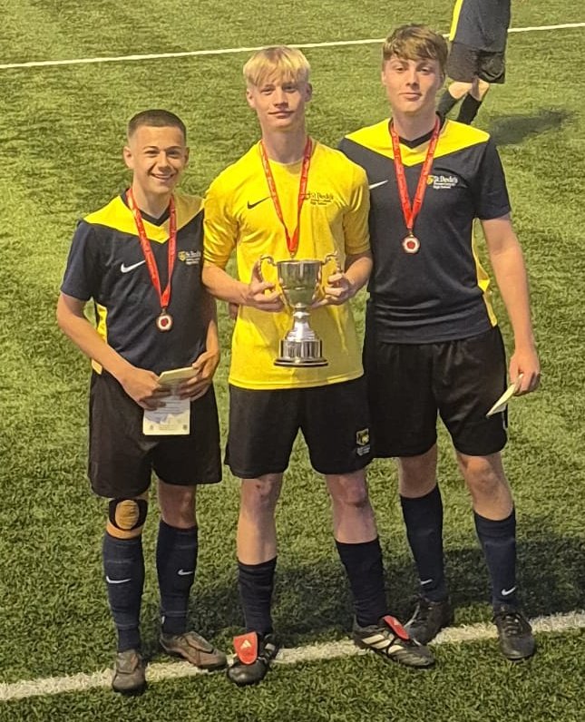 Well, what a long 12 months that was!!

After falling agonisingly short last season, our boys have gone one better this time. 

Congratulations to our U15s boys football team. <a href="/LancashireSFA/">Lancashire Schools Boys FA</a> champions 2025!🏆

Stephen ⚽⚽⚽ 
Josh ⚽
Oliver ⚽
Deacon ⚽